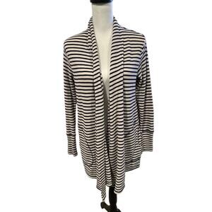 Tommy Hilfiger Blue and White Cardigan Sweater  Small